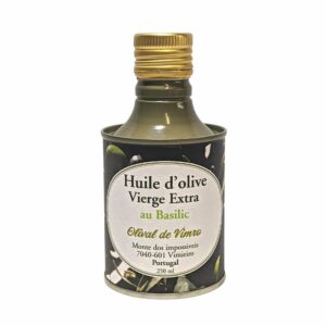 Huile d'olive au basilic