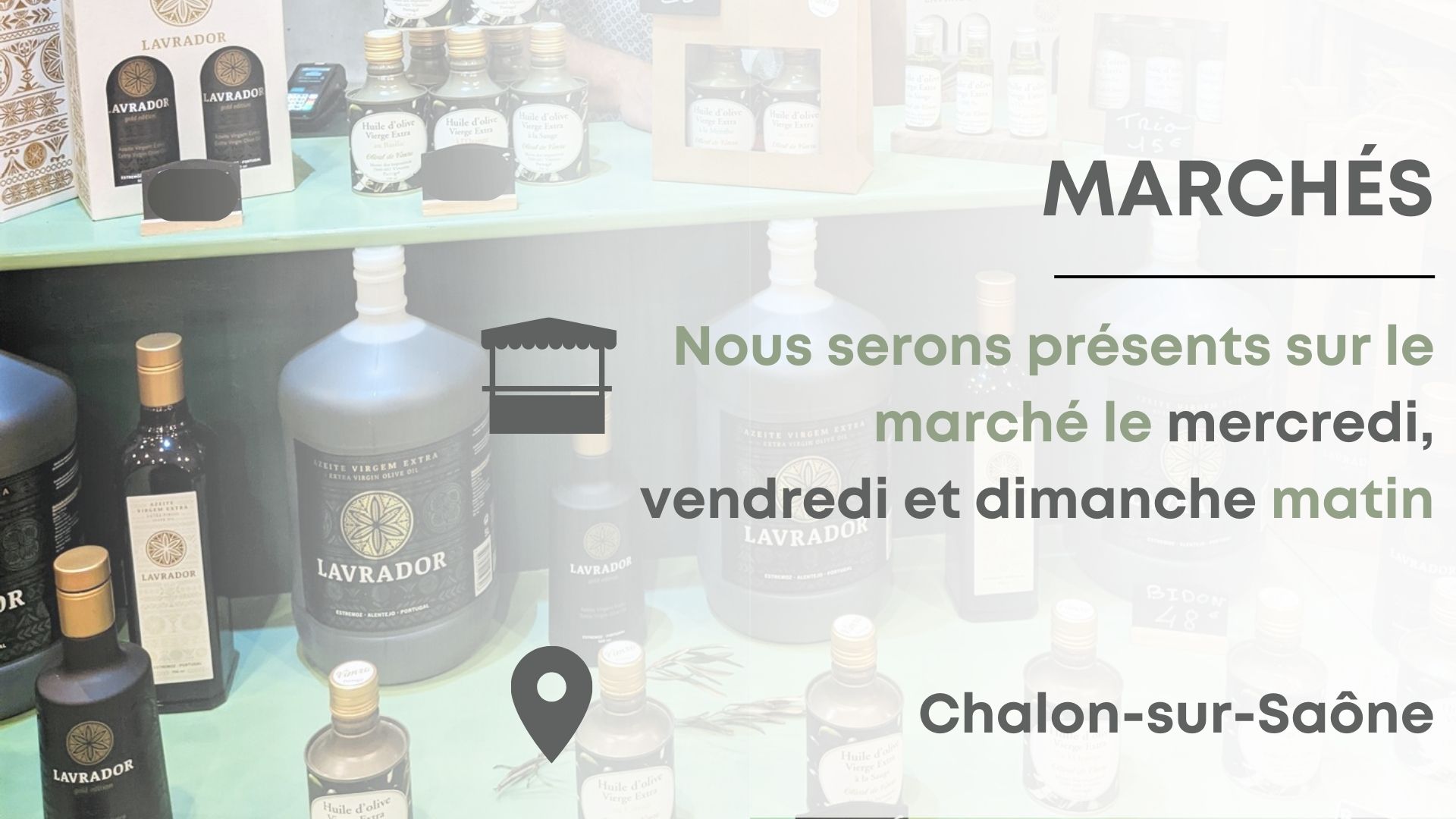 Vimro sera présent au marché de Chalon-sur-Saônele mercredi, vendredi et dimanche .