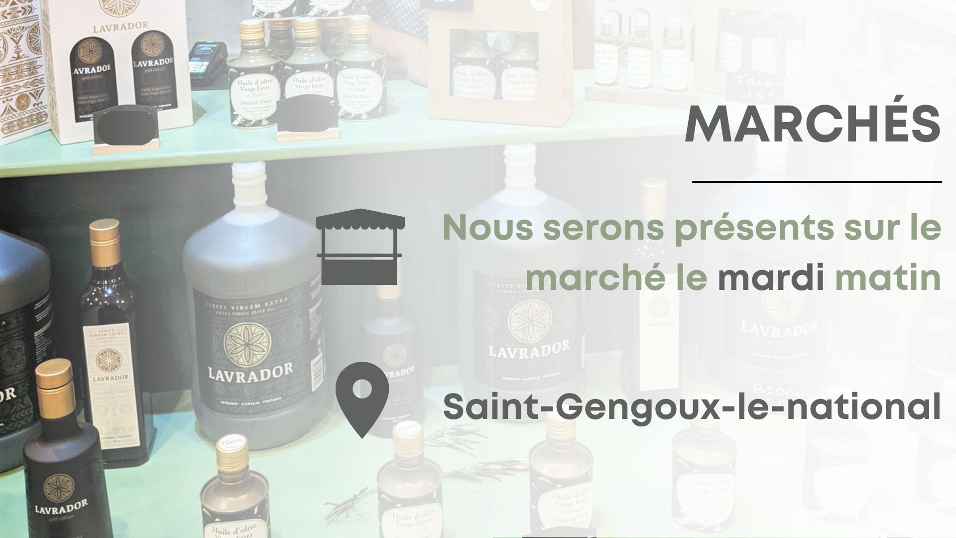 Vimro sera présent au marché de Saint-Gengoux-le-national le mardi matin.